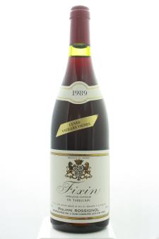 Philippe Rossignol Fixin En Tabellion Cuvée Vieilles Vignes 1989