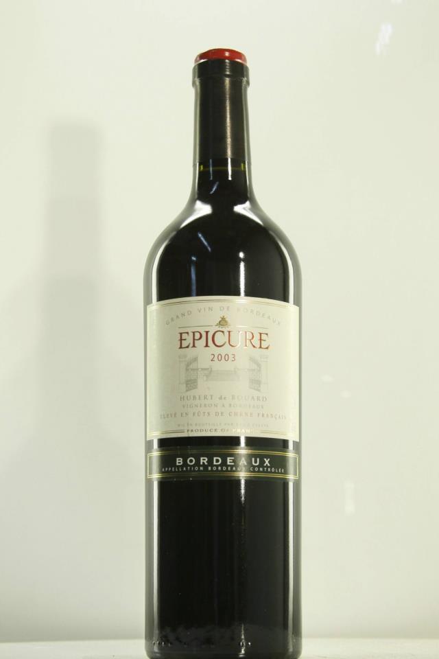 Hubert de Bouärd Epicure 2003