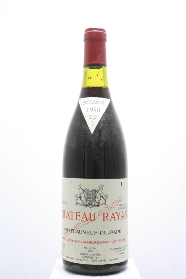 Château Rayas Châteauneuf-du-Pape Réservé 1988