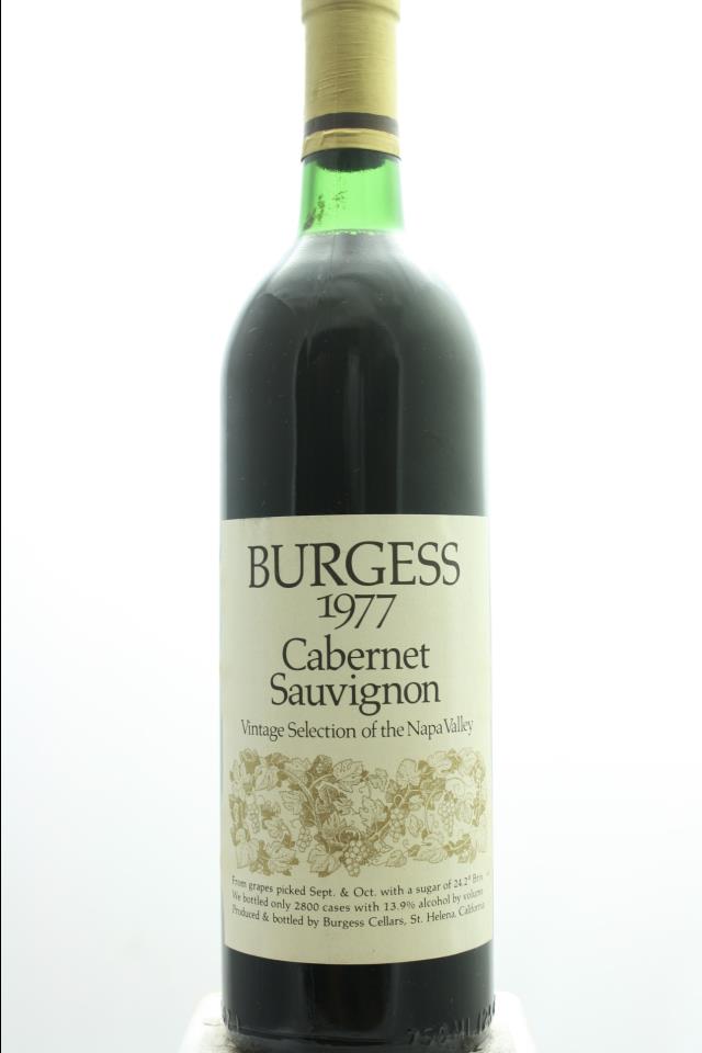 Burgess Cabernet Sauvignon Vintage Selection 1977