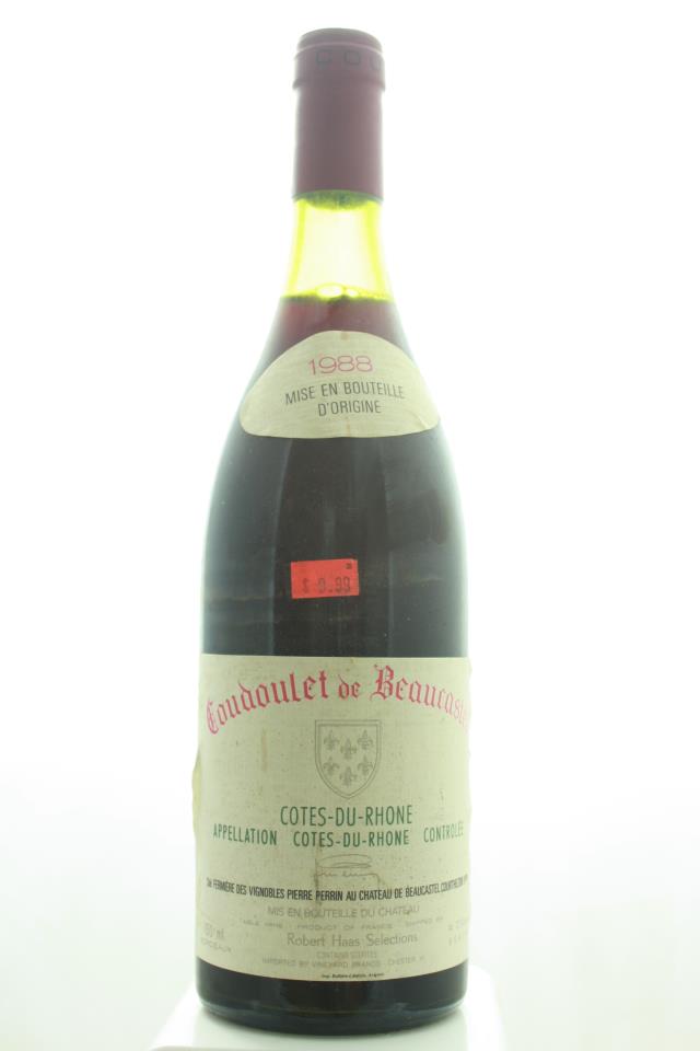 Coudoulet de Beaucastel Côtes-du-Rhone 1988