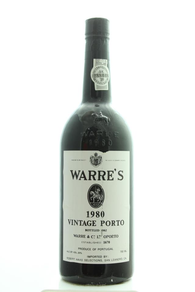 Warre's Vintage Porto 1980