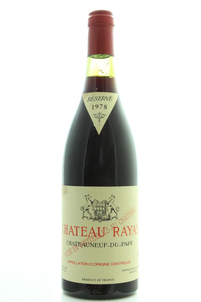 Château Rayas Châteauneuf-du-Pape Réservé 1978