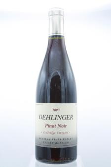 Dehlinger Pinot Noir Goldridge Vineyard 2003