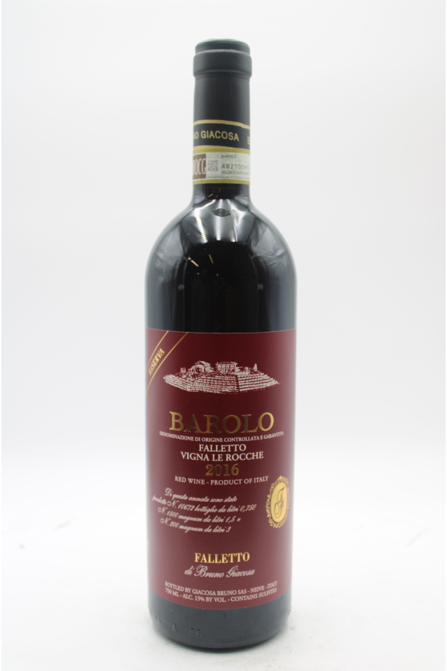 Bruno Giacosa Barolo Falletto Vigna le Rocche Riserva 2016