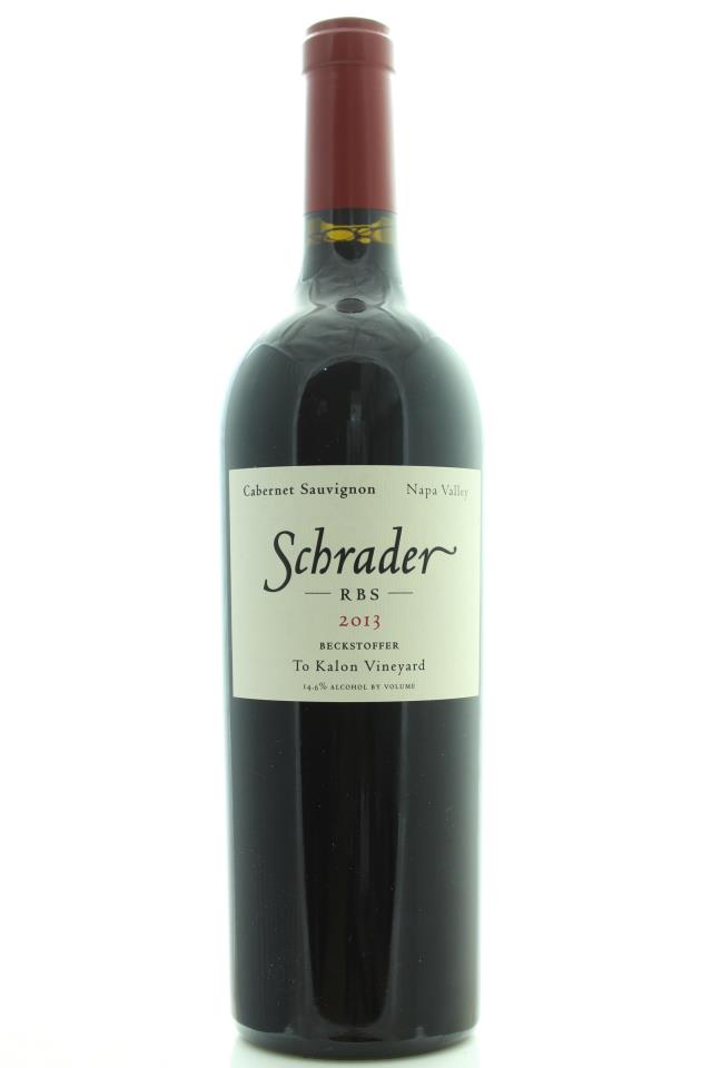 Schrader Cabernet Sauvignon Beckstoffer To Kalon Vineyard RBS 2013