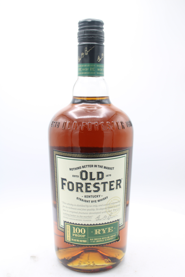 Old Forester Kentucky Straight Rye Whisky NV