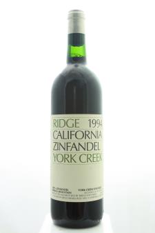 Ridge Vineyards Zinfandel York Creek 1994