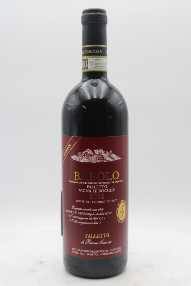 Bruno Giacosa Barolo Falletto Vigna le Rocche Riserva 2016