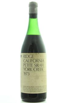 Ridge Vineyards Petite Sirah York Creek 1973