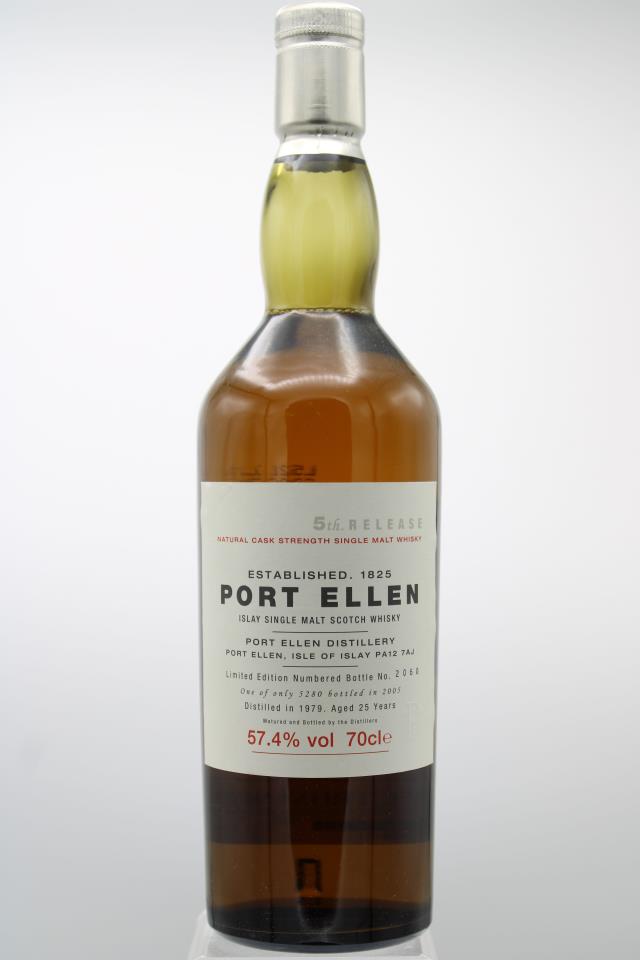 Port Ellen 25-Year Old Single Malt Whisky Cask Strength 5th Release 1979