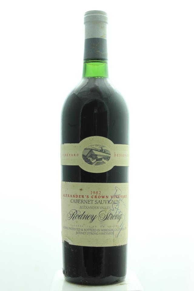 Rodney Strong Cabernet Sauvignon Alexander's Crown Vineyard 1982