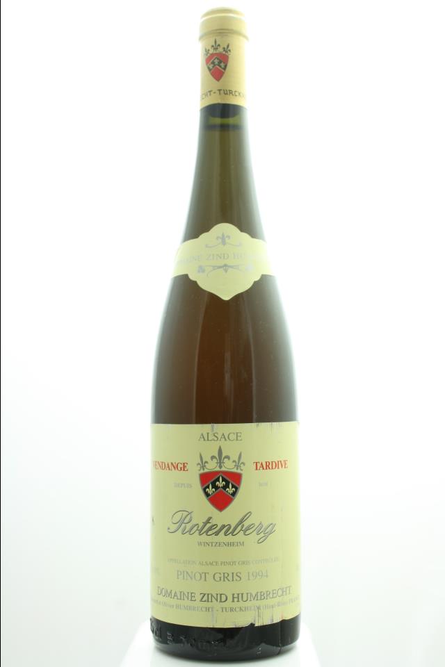 Zind Humbrecht Pinot Gris Rotenberg Vendange Tardive 1994