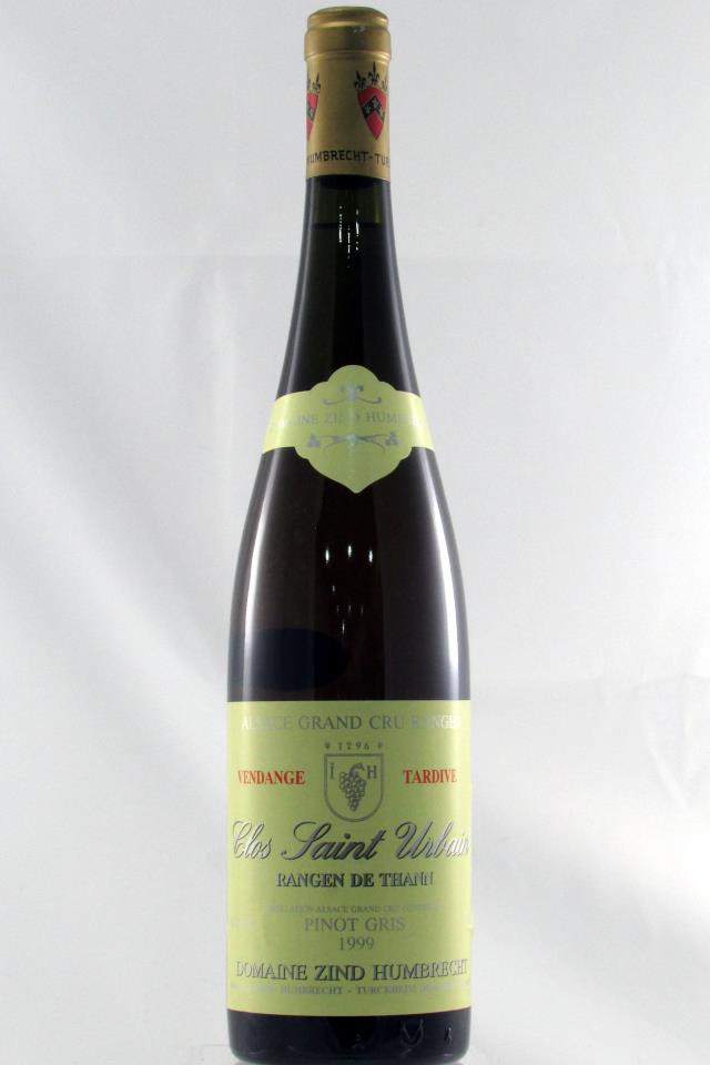 Zind Humbrecht Pinot Gris Rangen de Thann Clos Saint-Urbain Vendange Tardive 1999