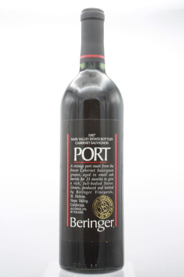 Beringer Vineyards Cabernet Sauvignon Port 1987