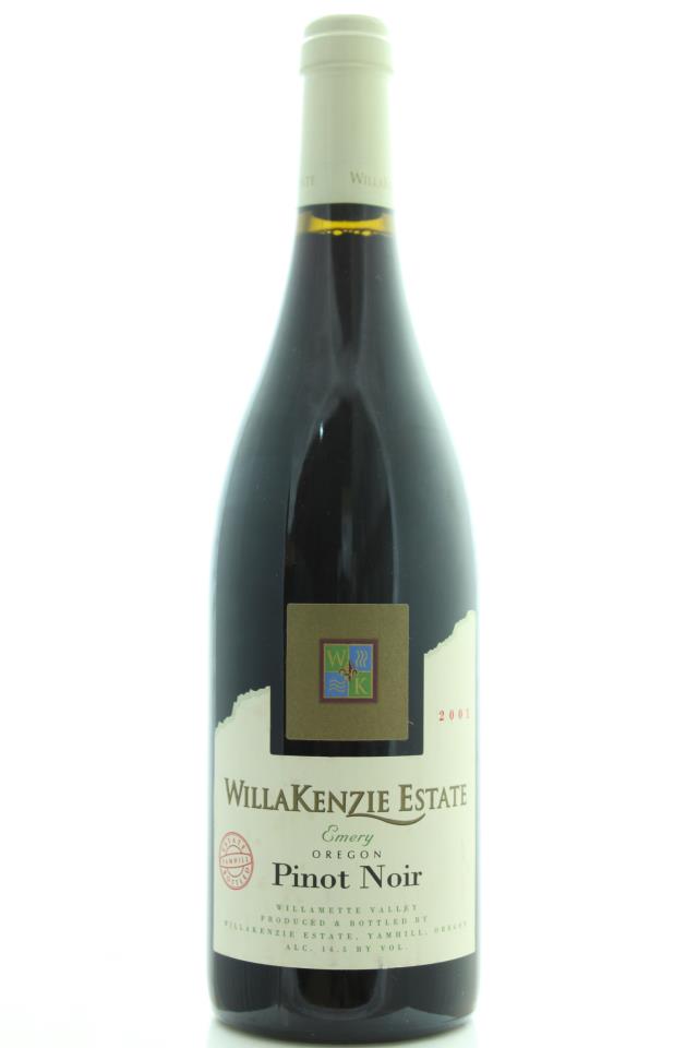 WillaKenzie Estate Pinot Noir Emery Estate 2001
