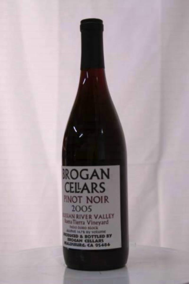 Brogan Cellars Pinot Noir Buena Tierra Vineyard Helio Doro Block 2004