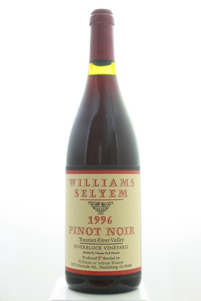 Williams Selyem Pinot Noir Riverblock Vineyard 1996
