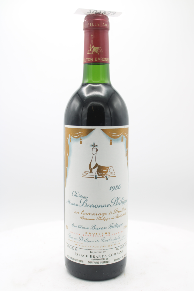 Mouton Baronne Philippe 1986