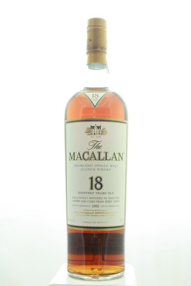 The Macallan Sherry Oak Cask Single Malt Scotch Whisky 18 Year Old 1995