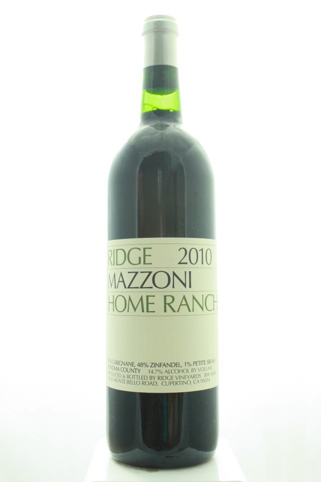 Ridge Vineyards Proprietary Red Mazzoni Home Ranch ATP 2010
