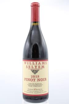 Williams Selyem Pinot Noir Weir Vineyard 2018