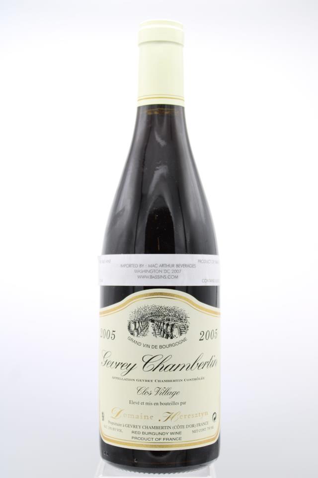 Heresztyn Gevrey Chambertin Clos Village 2005