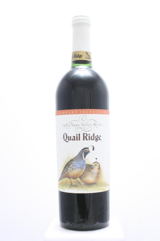Quail Ridge Merlot Library Selection 1989