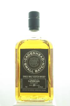 Laphroaig Single Malt Scotch Whisky Cask Strength CadenHead Small Batch 20-Year-Old 1998