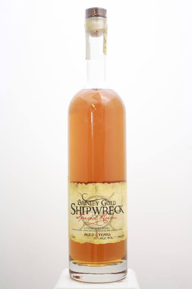 Brinley Gold Spiced Rum Shipwreck 4-Years-Old NV