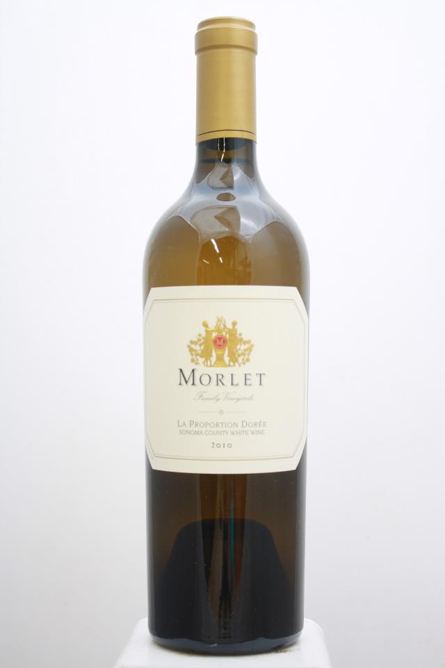 Morlet Family Vineyards Proprietary White La Proportion Dorée 2010