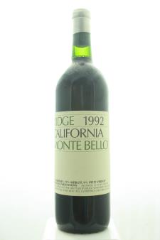 Ridge Vineyards Cabernet Sauvignon Monte Bello 1992