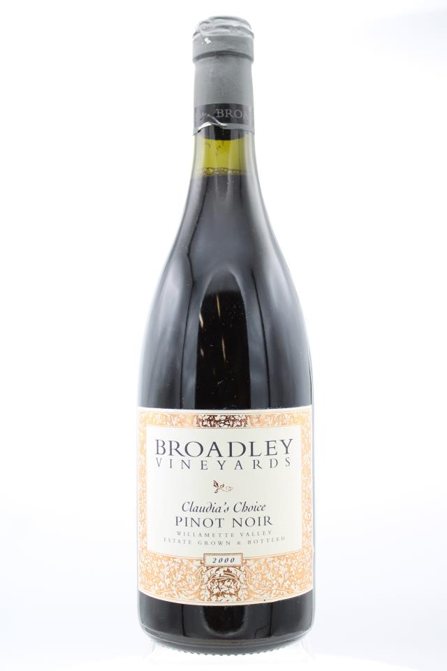 Broadley Cellars Pinot Noir Claudia's Choice 2000