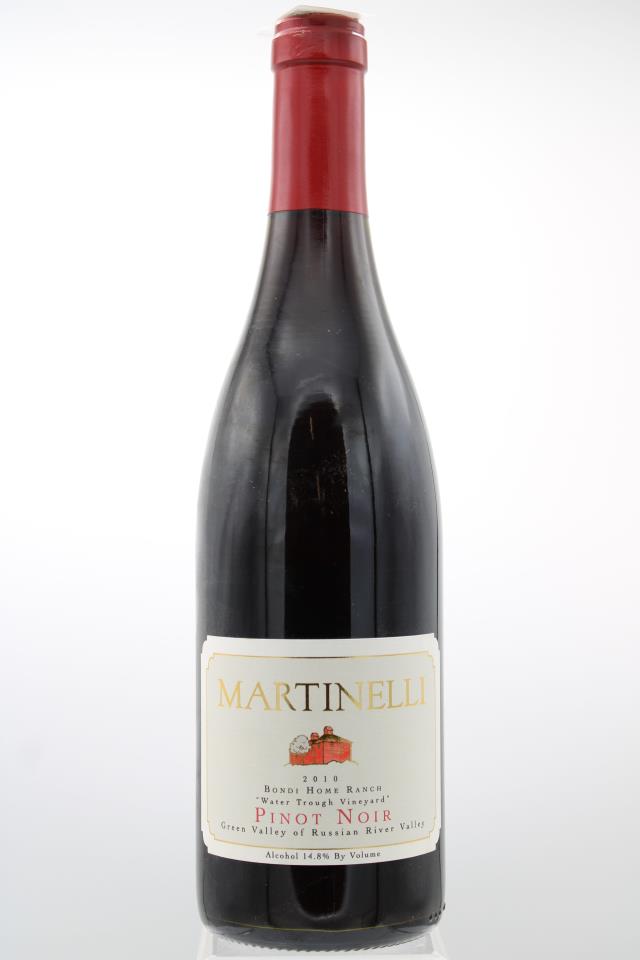 Martinelli Pinot Noir Bondi Home Ranch Water Trough Vineyard 2010