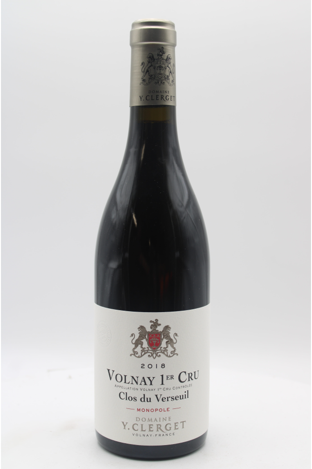 Y. Clerget Volnay Clos du Verseuil Monopole 2018