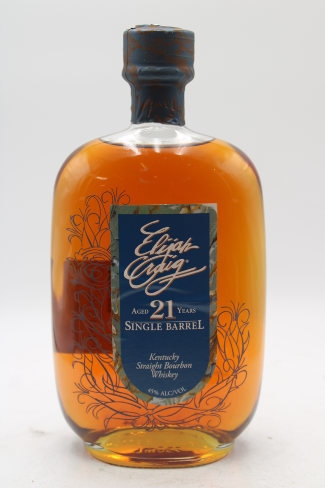The Elijah Craig Single Barrel Kentucky Straight Bourbon Whiskey 21-Years-Old NV