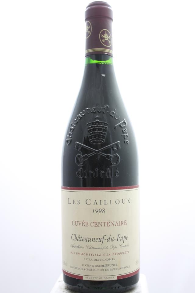 Lucien et André Brunel Les Cailloux Châteauneuf-du-Pape Cuvée Centenaire 1998