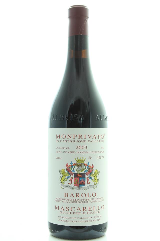 Giuseppe Mascarello Barolo Monprivato 2003