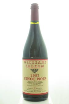 Williams Selyem Pinot Noir Flax Vineyard 2003