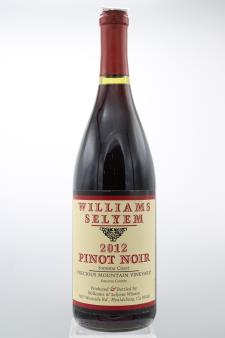 Williams Selyem Pinot Noir Precious Mountain Vineyard 2012