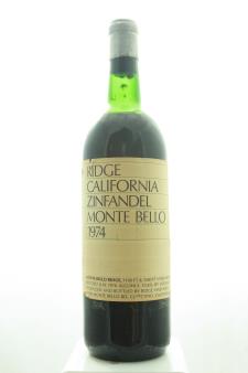Ridge Vineyards Zinfandel Monte Bello 1974