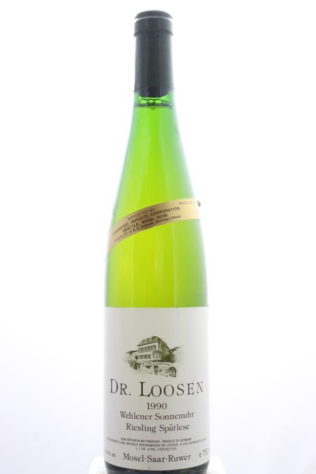 Dr. Loosen Wehlener Sonnenuhr Riesling Spätlese #12 1990