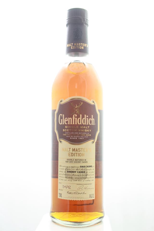 GlenFiddich Single Malt Scotch Whisky Doubled Matured In Oak And Sherry Casks Malt Master's Edition NV