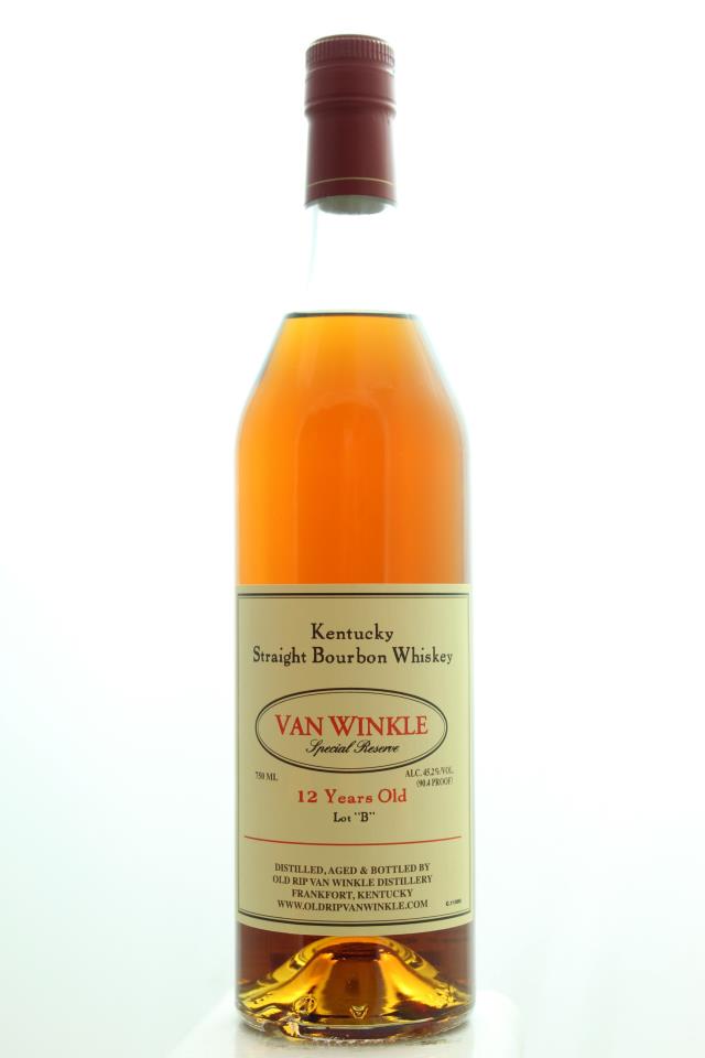 Old Rip Van Winkle Straight Bourbon Whiskey Van Winkle Special Reserve Lot B 12-Years-Old NV