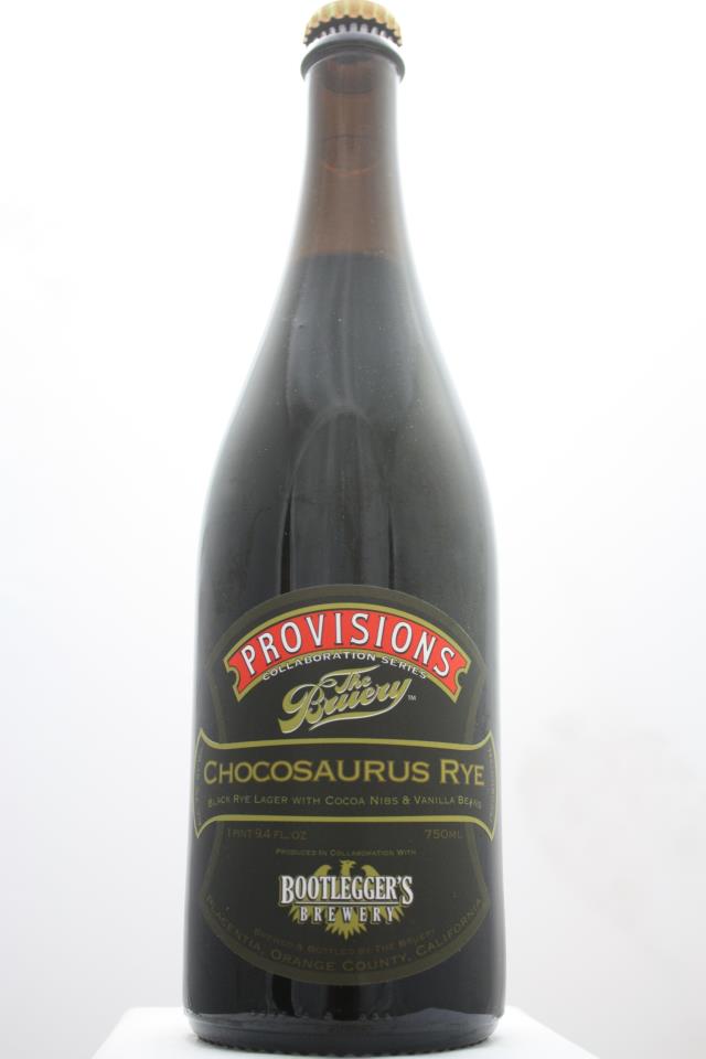 The Bruery / Bootlegger's Brewery Provisions Collaboration Series Chocosaurus Rye Black Rye Lager 2012