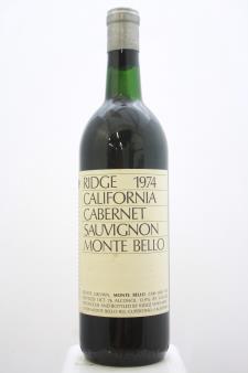 Ridge Vineyards Cabernet Sauvignon Monte Bello 1974