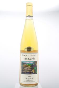 Lopez Island Vineyards Siegerrebe Organic Estate 2009