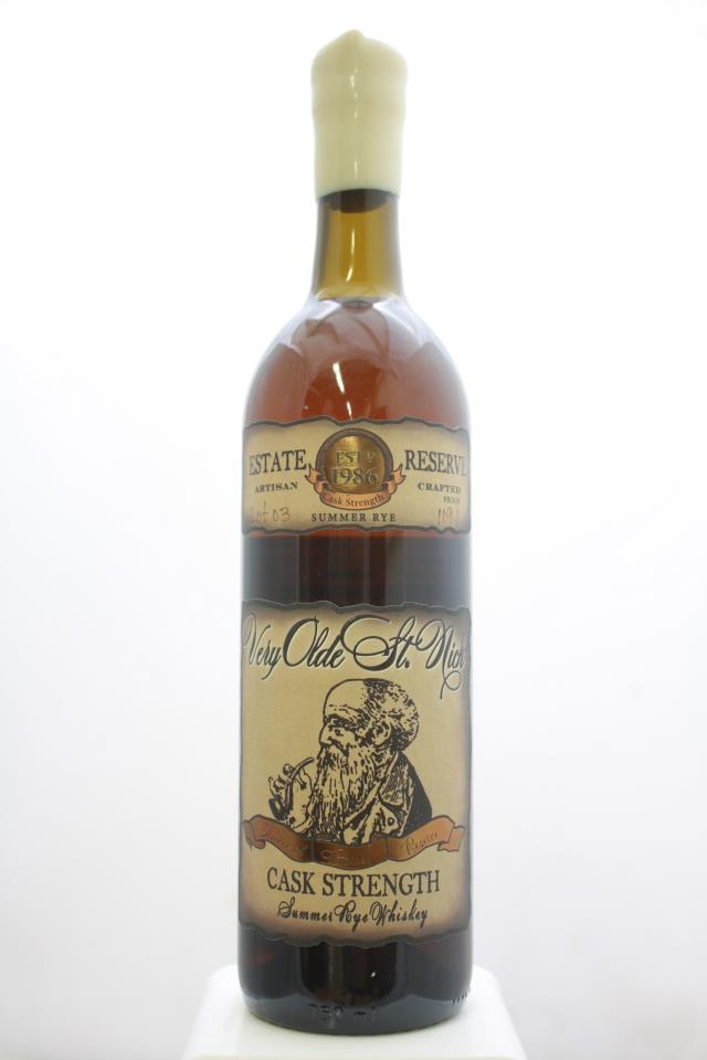 Olde St. Nick Estate Reserve Summer Rye Whiskey Cask Strength Very Olde St. Nick NV