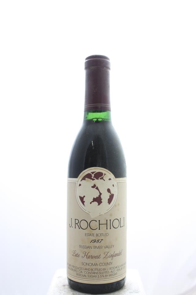 Rochioli Zinfandel Estate Late Harvest 1987