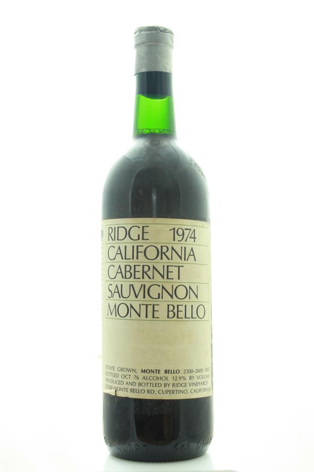 Ridge Vineyards Proprietary Red Estate Monte Bello 1974